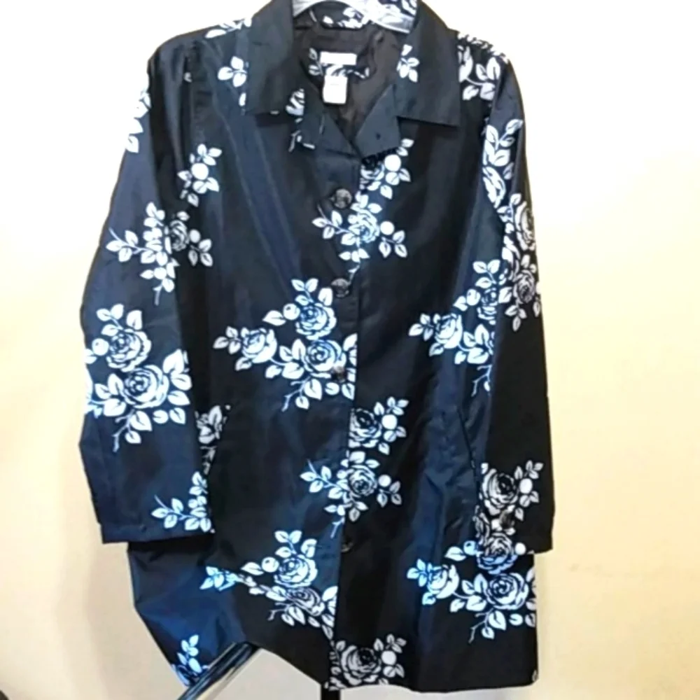 CAPELLI NEW YORK FLORAL SHORT COAT SIZE SMALL